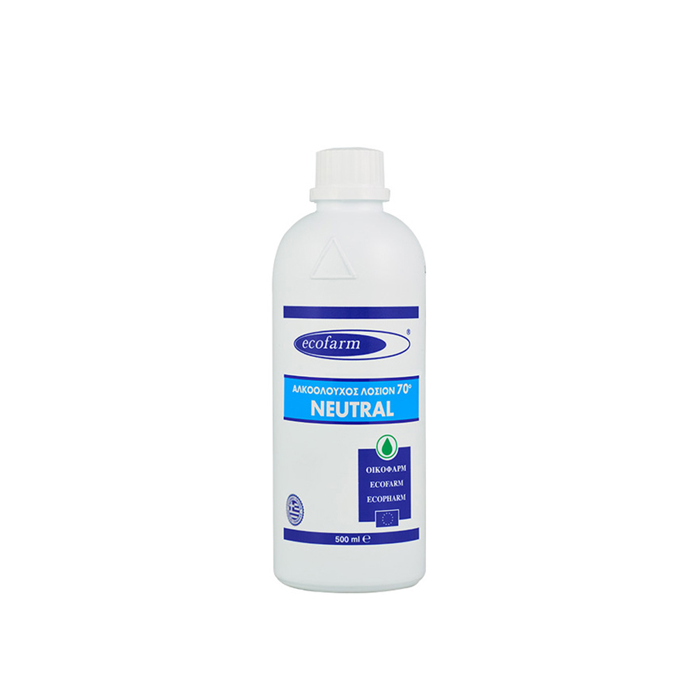 ECOFARM - Αλκοολούχος Λοσιόν 70ο Neutral - 500ml